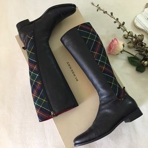Authentic Burberry Boots with tartan check sz 39.5